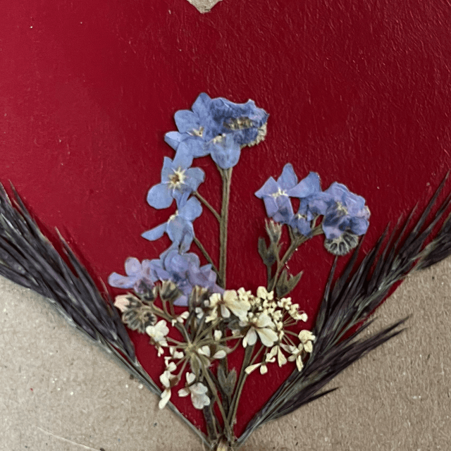 Valentines Card and Clay Heart Keepsake 2